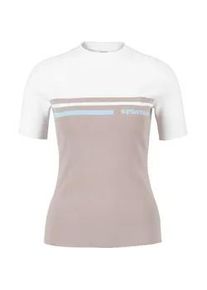 Strickpullover Sportalm KITZB&Uuml;HEL, Damen, Gr. 44, elk horn (81), Strick, Obermaterial: 62% Viskose, 38% Polyester, colorblocking, unifarben, slim fit h&uuml;ftlang, Rundhals, Raglan&auml;rmel gerader Abschluss, Pullover Strickpullover, Slim fit mit Stehkragen