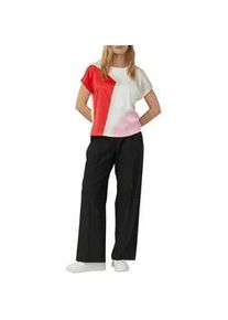 T-Shirt s.Oliver BLACK LABEL, Damen, Gr. 38, sanftes wei&szlig; aop, Web, Obermaterial: 95% Baumwolle, 5% Elasthan, gemustert, normal h&uuml;ftbedeckend, Rundhals, Shirts T-Shirt, mit grafischem Muster