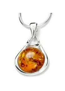 Kette mit Anh&auml;nger OSTSEE-SCHMUCK "- Lina - Silber 925/000 - Bernstein" Gr. 45, silber (silber 925, silberfarben, wei&szlig;), Schmuck_Sets, Damen, 45, Silber 925 (Sterlingsilber)