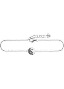 CAI Armband CA&Iuml; "925/- Sterling Silber rhodiniert Zirkonia Yin Yang", wei&szlig;, Armb&auml;nder, Damen, 16+3cm, Silber 925 (Sterlingsilber), gl&auml;nzend, Armband