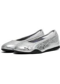 Ballerina Puma "Catch Metallic Whisper Ballerinas Damen", Damen, Gr. 36, silber schwarz metallic, Obermaterial: Synthetik, Textil; Futter: Textil; Innensohle: Textil; Laufsohle: Gummi, Schuhe Ballerina