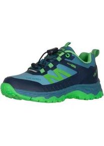 Outdoorschuh Trollkids "KIDS SIRDAL HIKER LOW", Kinder, Gr. 29, mystic blau, fresh gr&uuml;n, Synthetik, Schuhe Outdoorschuh, wasserdicht