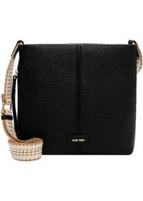 Umh&auml;ngetasche SURI FREY "Umh&auml;ngetasche SFY Gray", Damen, Gr. B/H/T: 28cm x 28cm x 6cm 0, schwarz (schwarz 100), Polyurethan, Taschen Umh&auml;ngetasche