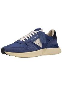 Sneaker Clarks "Clarks Sneaker Veloursleder/Textil", Herren, Gr. 42, blau, Textil, Veloursleder, Schuhe Sneaker