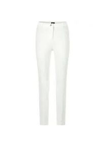 Stoffhose GOLDNER "Kurzgr&ouml;&szlig;e Bengalinhose LOUISA aus Super Stretch", Damen, Gr. 19, K-Gr, wei&szlig;, Obermaterial: 67% Baumwolle CO. 28% Polyamid PA. 5% Elasthan EL., Hosen Stoffhose