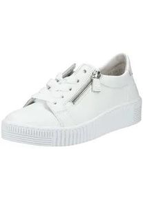 Sneaker Gabor "Gabor Sneaker Leder", Damen, Gr. 38, wei&szlig;, Leder, Schuhe Sneaker
