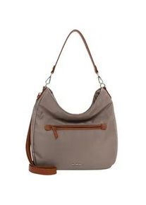 Emily & Noah Beuteltasche EMILY & NOAH "Beutel E&N Jarina", Damen, Gr. B/H/T: 30cm x 30cm x 8cm 0, grau (taupe 900), Polyester, Taschen Beuteltasche