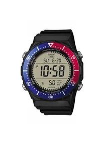 Chronograph, schwarz, blau, Casio TIMELESS COLLECTION, Armbanduhren, Herren, Chronograph, Quarzuhr, Armbanduhr, Herrenuhr, digital, automatischer Kalender