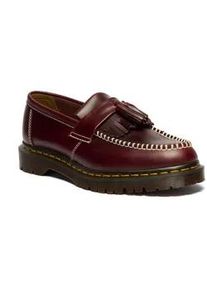 Slipper Dr. Martens "Adrian", Damen, Gr. 41, weinrot, Glattleder, Schuhe Slipper, Loafer, Businessschuh mit Zierriegel und Quaste