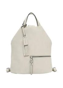 Rucksack Tamaris "Rucksack TAS Nele", Damen, Gr. B/H/T: 34cm x 32cm x 20cm, beige (ecru 320), Obermaterial: 60% Polyurethan PU. 40% Polyester PES., Rucks&auml;cke Rucksack