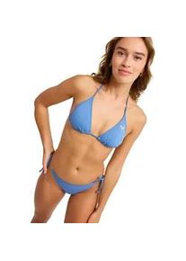 Triangel-Bikini-Top Roxy "Solid Essentials", Damen, Gr. S, Cup B, dutch blau, Obermaterial: 85% Microfaser, 15% Elasthan;, Bikini-Oberteile