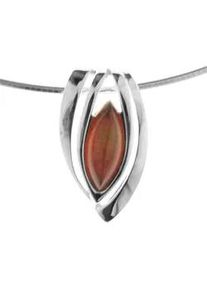 Kette mit Anh&auml;nger OSTSEE-SCHMUCK "- Gleiter-Rana - Silber 925/000 - Bernstein" Gr. 45, silber (silber 925, silberfarben, wei&szlig;), Schmuck_Sets, Damen, 45, Silber 925 (Sterlingsilber)