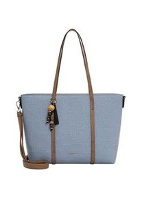 Emily & Noah Shopper EMILY & NOAH "Shopper E&N Johanna", Damen, Gr. B/H/T: 41cm x 27cm x 14cm 0, blau (lightblau 530), Polyurethan, Taschen Shopper