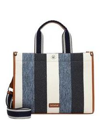 Emily & Noah Shopper EMILY & NOAH "Shopper E&N Jasmin", Damen, Gr. B/H/T: 36cm x 27cm x 14cm 0, blau (blau 500), Polyester, Taschen Shopper