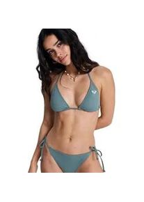 Triangel-Bikini-Top Roxy "Solid Essentials", Damen, Gr. XS, Cup B, agave gr&uuml;n, Obermaterial: 85% Microfaser, 15% Elasthan;, Bikini-Oberteile