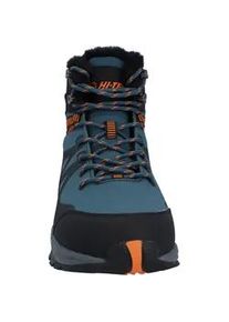 Wanderschuh HI-TEC "Hi-Tec Stiefel Jackdaw WP Insulated", Herren, Gr. 44, Normalschaft, lt navy, schwarz, orange, 56% Textil, 44% Synthetik 100% Textil 90% EVA/10% Textil 100% Synthetik, Schuhe Wanderschuh