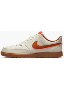 Sneaker Nike SPORTSWEAR "Nike COURT VISION LO", Herren, Gr. 41, sail, campfire orange, gum med braun, Synthetik, Schuhe Sneaker
