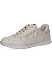 Sneaker Caprice "Caprice Sneaker Nappaleder", Damen, Gr. 37, vanilla, Nappaleder, Schuhe Sneaker