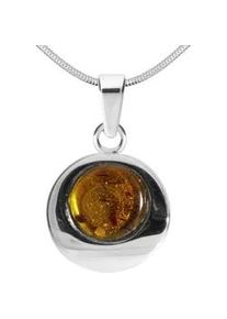 Kette mit Anh&auml;nger OSTSEE-SCHMUCK "- Alina 12 mm - Silber 925/000 - Bernstein" Gr. 50, silber (silber 925, silberfarben, wei&szlig;), Schmuck_Sets, Damen, 50, Silber 925 (Sterlingsilber)