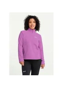 Stehkragenpullover Jack Wolfskin "TAUNUS 100 HZ W", Damen, Gr. XXL (48), foxglove, Obermaterial: 100% POLYESTER, Pullover Stehkragenpullover