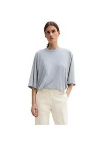 Marc O'Polo Langarmshirt MARC O'POLO "aus LENZINGTM ECOVEROTM", Damen, Gr. M, grau horizon, Obermaterial: 94% Viskose, 6% Elasthan, unifarben, Basic, loose fit, Shirts Langarmshirt