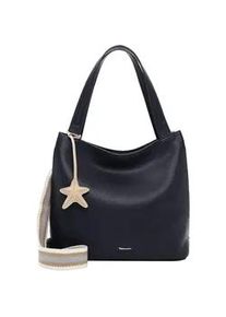 Shopper Tamaris "Shopper TAS Kea", Damen, Gr. B/H/T: 37cm x 32cm x 16cm 0, blau (blau 500), Polyurethan, Taschen Shopper