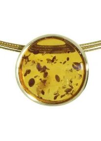 Kette mit Anh&auml;nger OSTSEE-SCHMUCK "- Gleiter-Frouke 16 mm - Gold 333/000 - Bernstein" Gr. 45, gold (gold 333, goldfarben, gelb), Halsketten, Damen, 45, Gelbgold 333