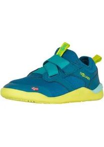 Barfu&szlig;schuh Trollkids "KIDS BERGEN BAREFOOT HIKER", Kinder, Gr. 36, summernight blau, blau coral, cool lime, Synthetik, Schuhe Barfu&szlig;schuh