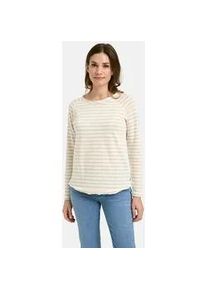Smith & Soul Langarmshirt SMITH & SOUL, Damen, Gr. M, sand, Jersey, Obermaterial: 100% Baumwolle, gestreift, regular fit h&uuml;ftbedeckend, Rundhals, Raglan&auml;rmel, Shirts Langarmshirt, aus Baumwolle, Rundhals