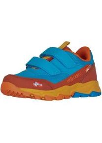 Outdoorschuh Trollkids "KIDS PREIKESTOLEN HIKER", Kinder, Gr. 35, rot clay, dynamic blau, mustard, Synthetik, Textil, Schuhe Outdoorschuh, wasserdicht