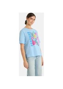 LIEBLINGSST&Uuml;CK Rundhalsshirt LIEBLINGSST&Uuml;CK "DuranaL", Damen, Gr. S, light blau, Single Jersey, Obermaterial: 100% Baumwolle, bedruckt, gemustert, mehrfarbig, normal, Rundhals, mit Umschlag, Shirts Rundhalsshirt, mit Frontprint