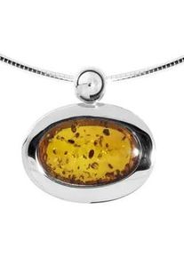 Kette mit Anh&auml;nger OSTSEE-SCHMUCK "- Wanatia - Silber 925/000 - Bernstein" Gr. 45, silber (silber 925, silberfarben, wei&szlig;), Schmuck_Sets, Damen, 45, Silber 925 (Sterlingsilber)