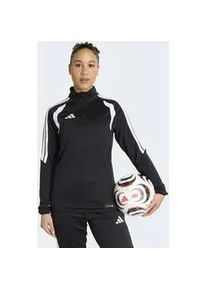 Trainingsshirt Adidas PERFORMANCE "TIRO26 LEAGUE TRAININGSOBERTEIL", Damen, Gr. S, schwarz, wei&szlig;, Obermaterial: 100% Polyester, Shirts, mit Rei&szlig;verschluss bis zur Brust, mit Climacool-Technologie