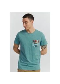 T-Shirt Blend "BHTrop", Damen, Gr. XL, mineral blau, Web, 100% Baumwolle, gemustert, regular fit normal, Rundhals, Shirts T-Shirt, Klassisches T-Shirt mit Rundhalsausschnitt