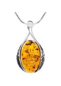 Kette mit Anh&auml;nger OSTSEE-SCHMUCK "- Annika - Silber 925/000 - Bernstein" Gr. 42, silber (silber 925, silberfarben, wei&szlig;), Schmuck_Sets, Damen, 42, Silber 925 (Sterlingsilber)