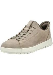 Sneaker Geox "Geox Sneaker Leder", Herren, Gr. 41, sand, Leder, Schuhe Sneaker