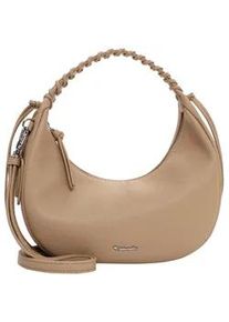 Beuteltasche Tamaris "Beutel TAS Kate", Damen, Gr. B/H/T: 26cm x 19cm x 10cm 0, gelb (sahara 920), Polyurethan, Taschen Beuteltasche