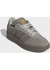 Sneaker Adidas ORIGINALS "SAMBA XLG", Herren, Gr. 44, silber pebble, earth strata, clay, Leder, Synthetik, Schuhe Sneaker