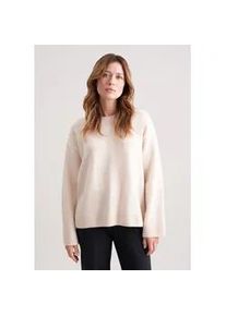Strickpullover Seidensticker, Damen, Gr. L, natur, 80% Wolle, 15% Polyamid, 5% Kaschmir, relaxed fit, Rundhals, Pullover Strickpullover, Sweater