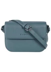 Umh&auml;ngetasche Bugatti "ALMATA", Damen, Gr. B/H/T: 22cm x 15cm x 8cm onesize, blau, Kunstfaser, leicht gl&auml;nzend, unifarben, Taschen Umh&auml;ngetasche