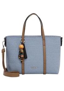 Emily & Noah Shopper EMILY & NOAH "Shopper E&N Johanna", Damen, Gr. B/H/T: 32cm x 20cm x 10cm 0, blau (lightblau 530), Polyurethan, Taschen Shopper