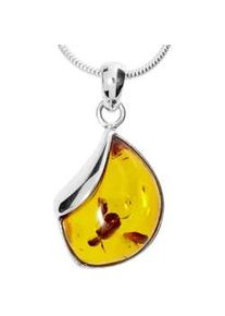 Kette mit Anh&auml;nger OSTSEE-SCHMUCK "- Jula 29 mm - Silber 925/000 - Bernstein" Gr. 50, silber (silber 925, silberfarben, wei&szlig;), Schmuck_Sets, Damen, 50, Silber 925 (Sterlingsilber)