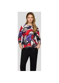 Print-Shirt Rabe "T-Shirt", Damen, Gr. 50, rot, 76%Baumwolle, 16%Polyester, 8%Elastan, gerade, Shirts