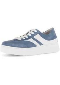 Sneaker Gabor "Sneaker low", Damen, Gr. 40,5, blau, Schuhe Sneaker