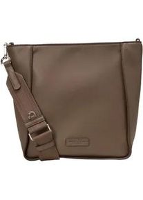 Marc O'Polo Umh&auml;ngetasche MARC O'POLO "aus einer Lederalternative aus recyceltem Polyester", Damen, Gr. B/H/T: 28cm x 26cm x 11cm, faded braun, Polyester, unifarben, Taschen Umh&auml;ngetasche