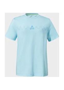 Sch&ouml;ffel Funktionsshirt SCH&Ouml;FFEL "T Shirt Style Elmori WMN", Damen, Gr. 38, 8015, blau, Oberstoff: 60% Baumwolle, 40% Polyester, Rundhals, Shirts Funktionsshirt