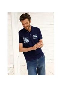 Kurzarmshirt Catamaran "Kurzarm-Poloshirt", Damen, Gr. 60/62, marine, 100% Baumwolle, bedruckt, gemustert, unifarben, Shirts