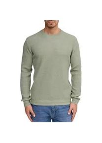 Strickpullover INDICODE "INMoxey", Herren, Gr. XXL, sea spray, Strick, Obermaterial: 100% Baumwolle, unifarben, regular fit normal, Rundhals, B&uuml;ndchen, Pullover Strickpullover