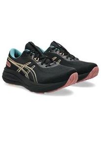 Laufschuh asics "GEL-PULSE 17 GORE-TEX", Damen, Gr. 43,5, schwarz, apricot crush, Synthetik, Schuhe Laufschuh, wasserdicht