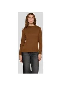 Strickpullover Rabe "Pullover", Damen, Gr. 42, braun, 50%Polyester, 30%Viskose, 20%Polyamid, unifarben, gerade, gerader Abschluss, Pullover Strickpullover